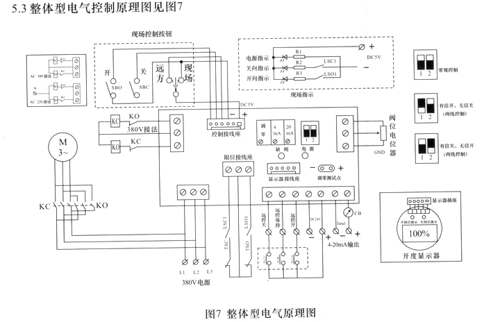 整體型電氣控制原理圖